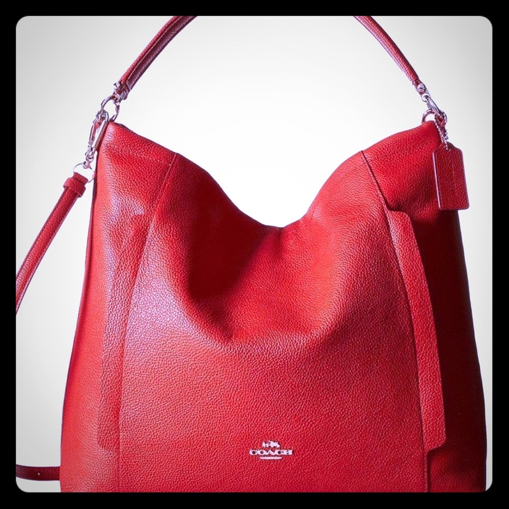 Coach Red Leather Bag